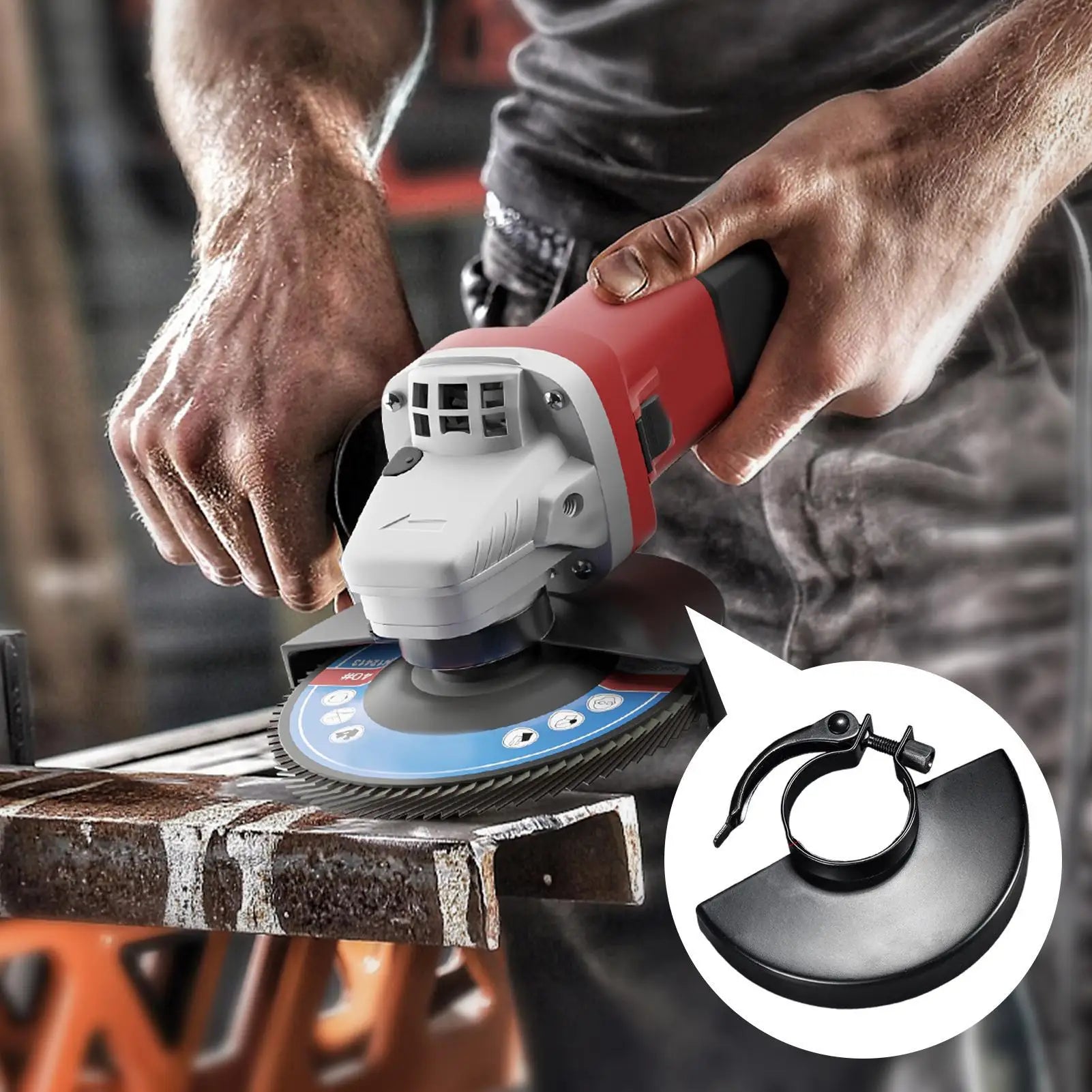 Grinder Dust Shroud Safety Guard for Grinding Angle Grinder Dust Guard Accessories for Home Projects Industrial Car Repair Metal Oasis Select