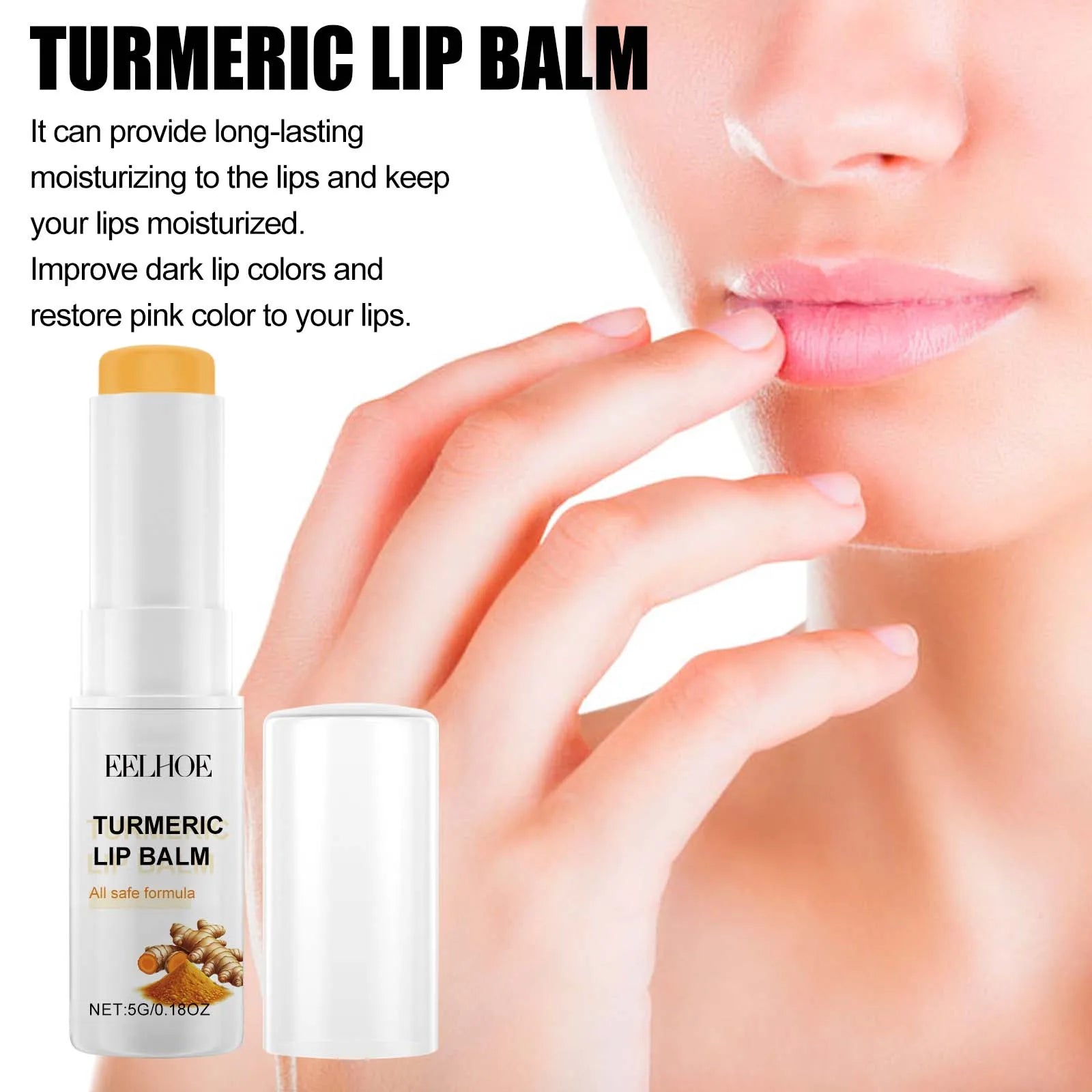Eelhoe Turmeric Lip Balm – Darkness Removal & Moisturizing Turmeric Lip Balm Oasis Select