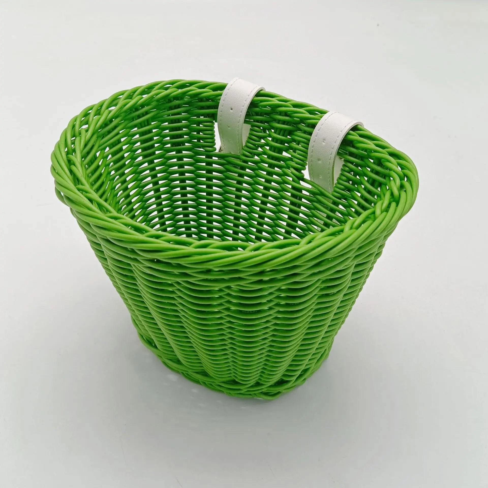 Eco-friendly Woven Rattan Baskets - Fit Scooters Baby Walkers Children's Bikes & Electric Vehicles Multiple Sizes Rattan Basket Oasis Select Green B 21x 17x16CM