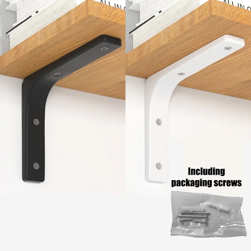 Floating Shelf Brackets Black and White Shelves for Shelves Wall Storage Kitchen Stand Bracket Support Hardware Home Improvement Oasis Select