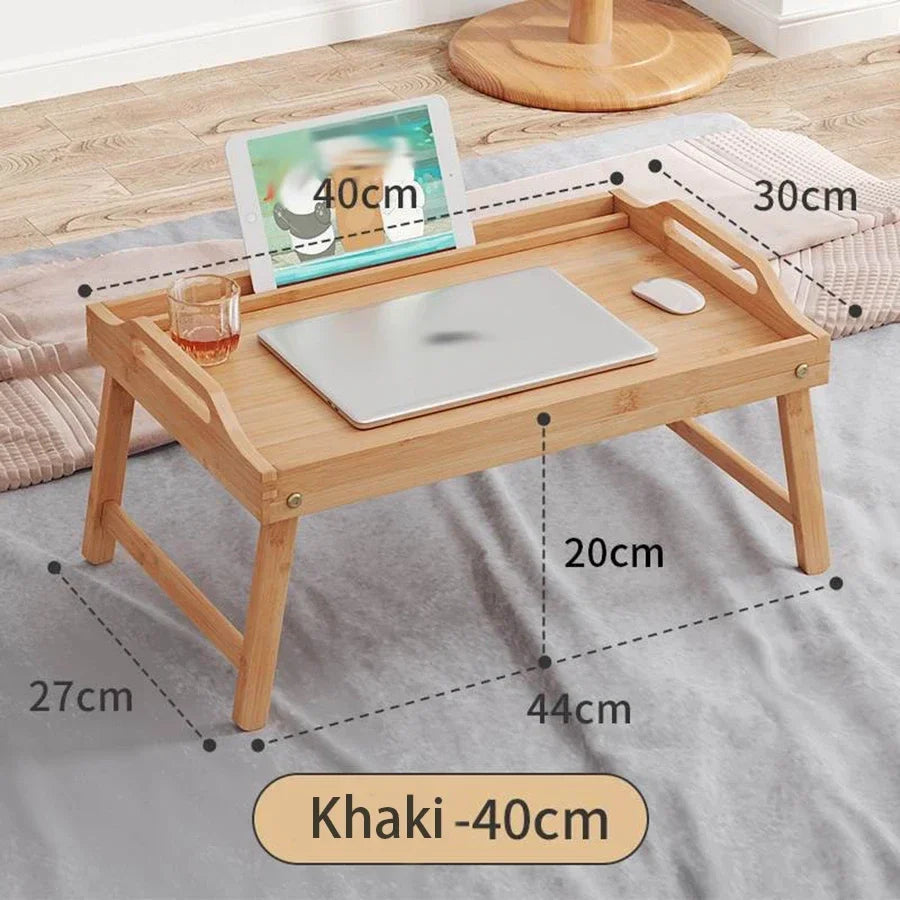 Table Dessert Folding Tray Bedroom Breakfast Tray Desk Office Tea Tray Multifunctional Reading Rack Floor Computer Desk Board Oasis Select A