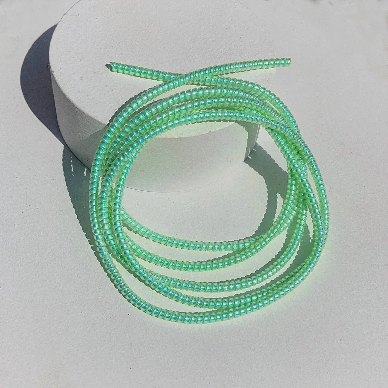 2/1Pcs New 1.6M Mermaid Telephone Data Protection Rope Color Advanced Environmental Protection Material Wrapped Cable Oasis Select Green