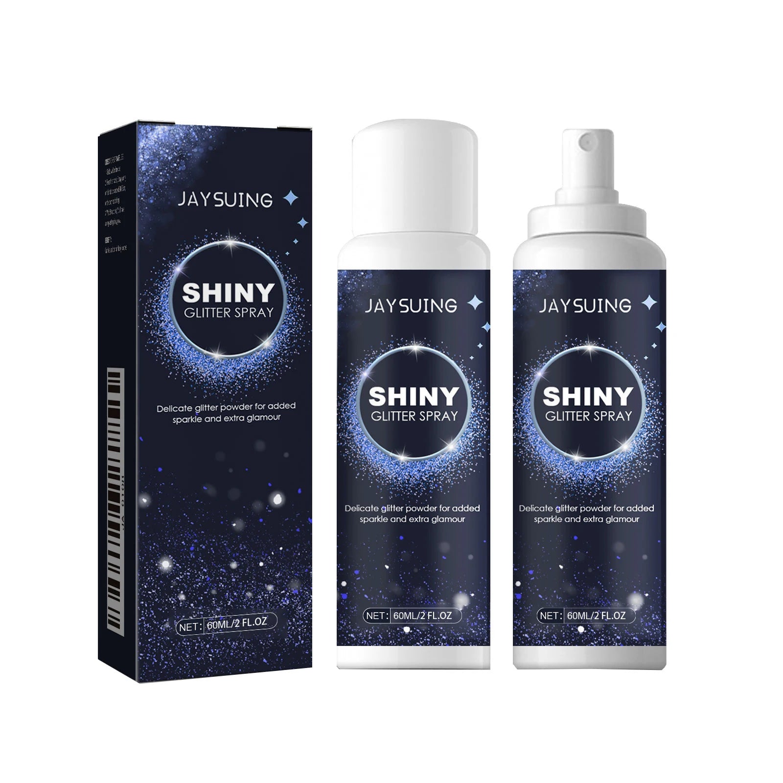 Highlighter Powder Spray Diamond Quick-Drying Waterproof Longlasting Brightening Face Hair Clothes High Gloss Body Glitter Spray Oasis Select 60ml Boxed