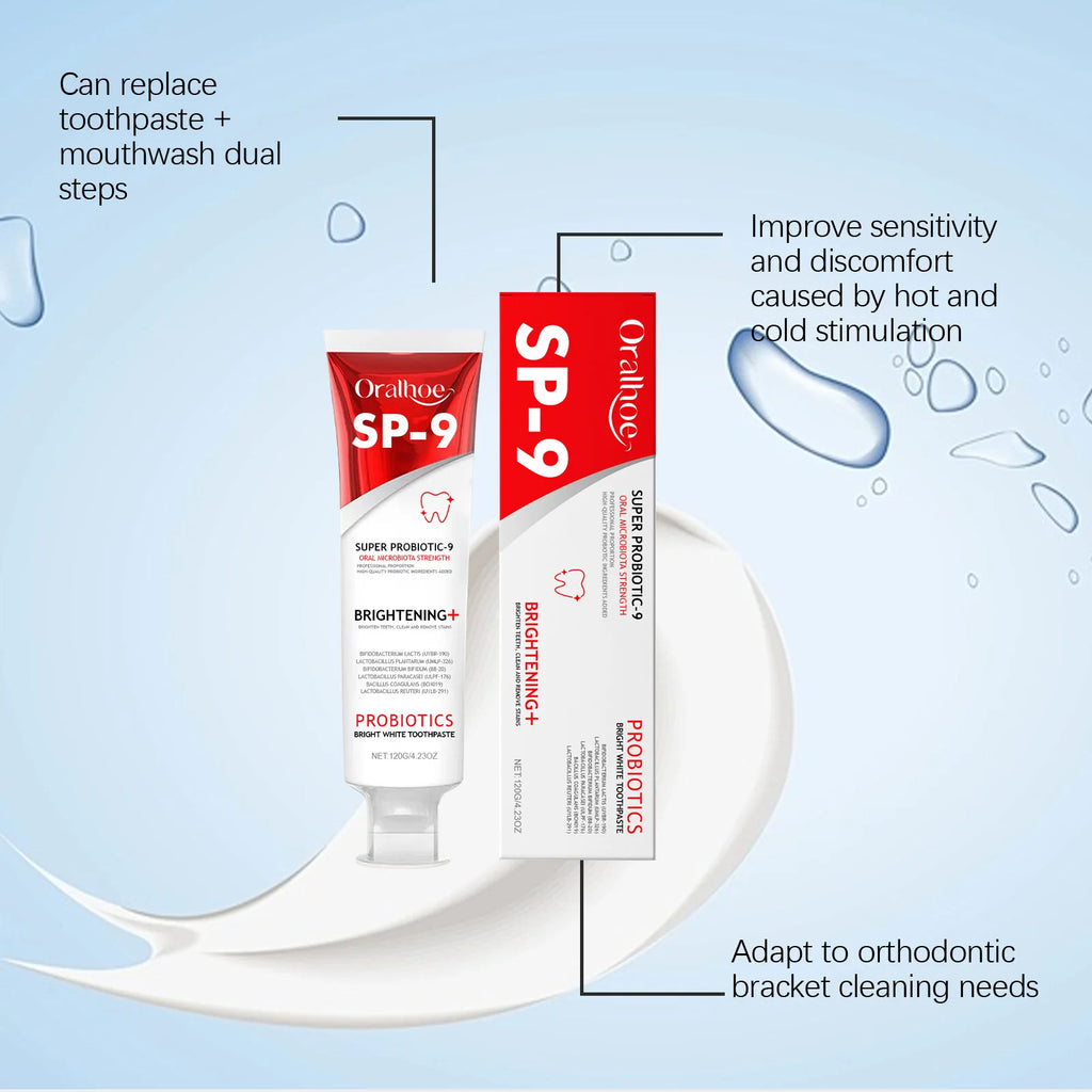 Probiotic Toothpaste Whitening Tooth Gentle Cleansing Dental Plaque Stains Remove Oral Bad Breath Tooth Brighten Product Oasis Select