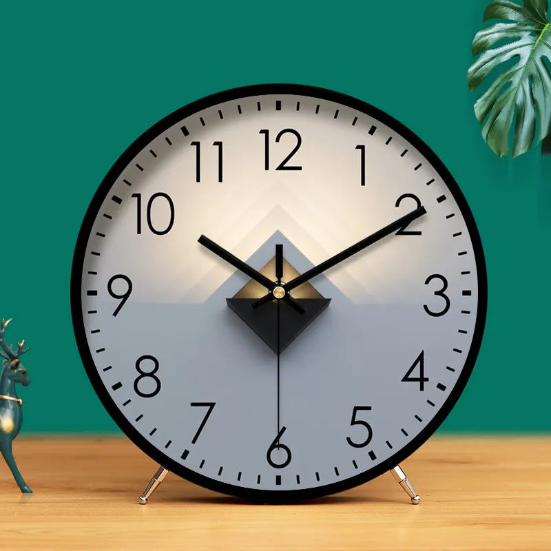 Luxury Desktop Quartz Clock, Creative Modern Table Clock for Home Living Room Decor, Elegant High-end Ornament Timepiece Oasis Select J