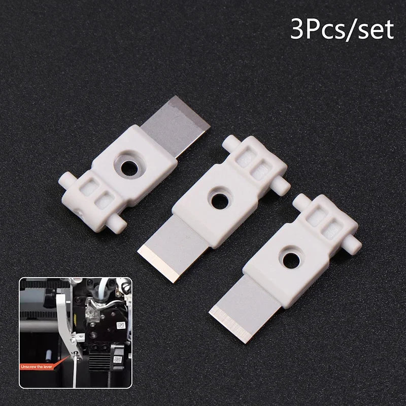 3Pcs For Bambu Filament Cutter Blades Replacement For Bambu Lab X1/P1/A1 3D Printers Cutter Spare Parts Oasis Select