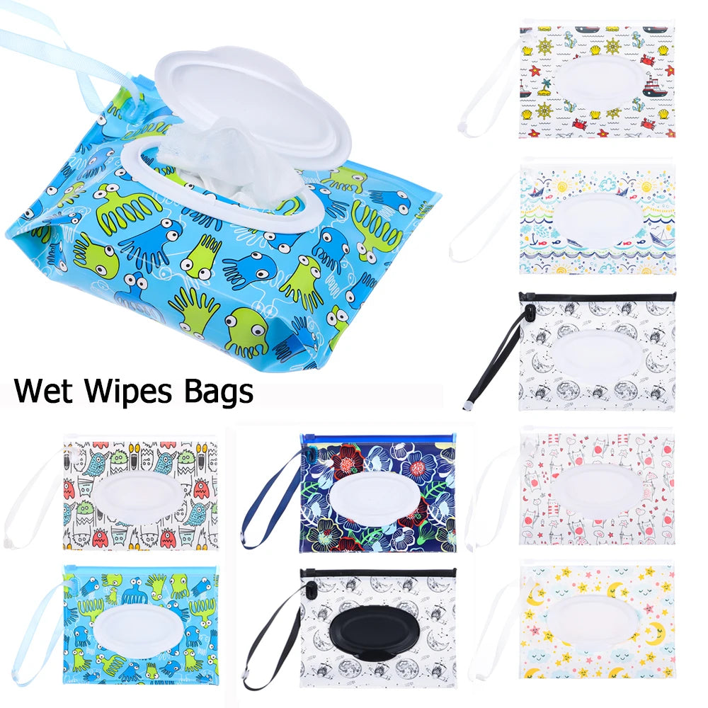 1PC Fashion Reusable EVA Cleaning Wipes Case Wipes Container Baby Wet Wipes Box Wet Wipes Bag Oasis Select