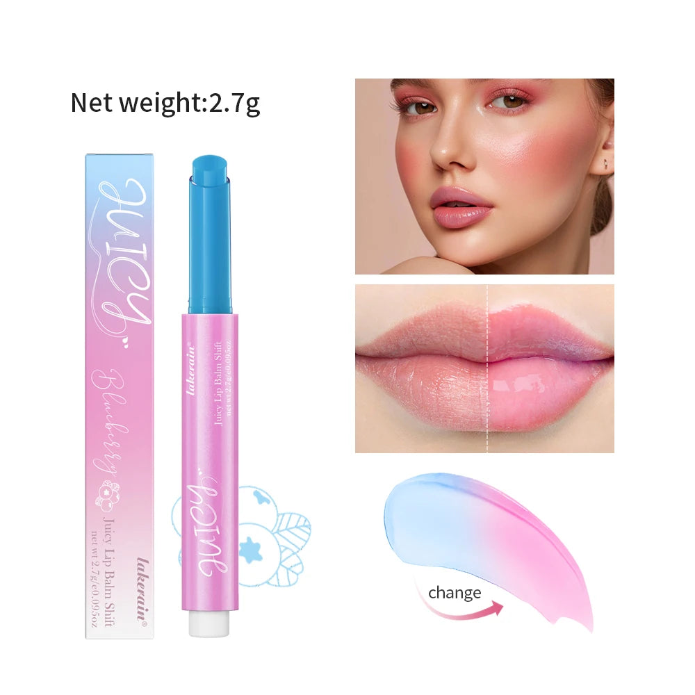 Lakerain Color-Changing Lip Balm Gloss with Vitamin E | 6 Shades