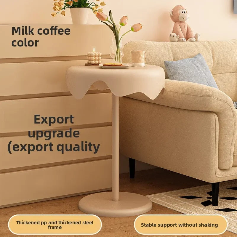 Multi-functional Small coffee table living room cream wind sofa edge table removable bedroom bedside table small round table Oasis Select