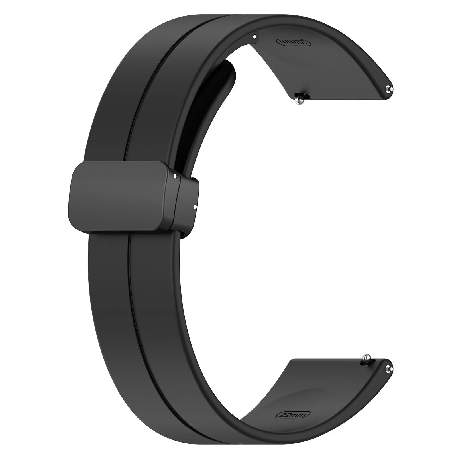 20mm Magnetic Silicone Strap for Omega x Swatch MoonSwatch Band Watch Strap Oasis Select black 20