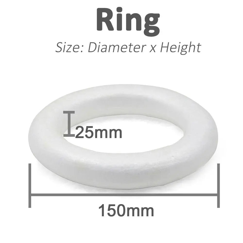 DIY Party Wedding Foam Ring Round Craft Material Donuts Mould Oasis Select 15cm
