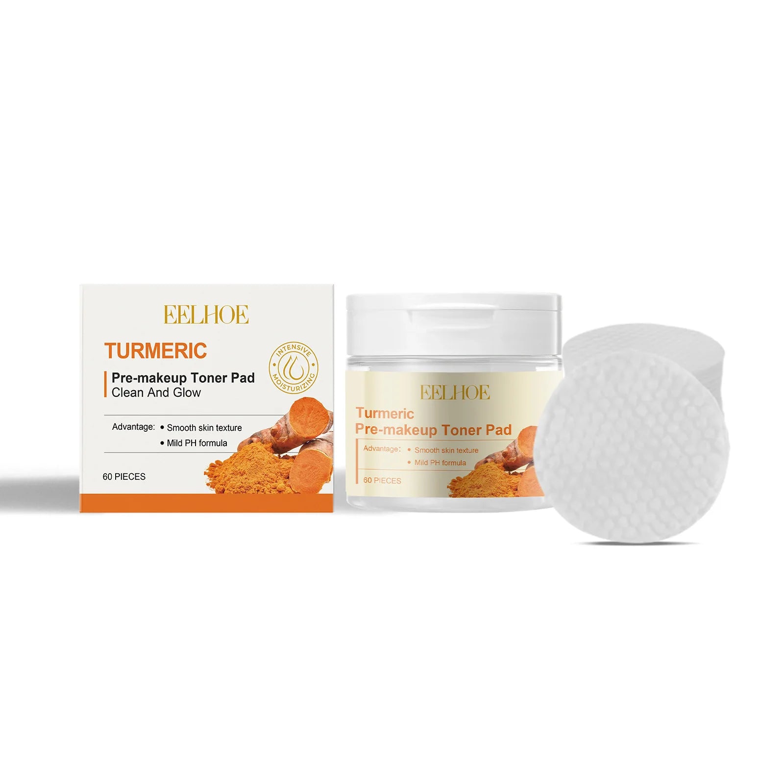 EELHOE Hyaluronic Acid Toner Pads 60pcs – Pre-Makeup Skincare