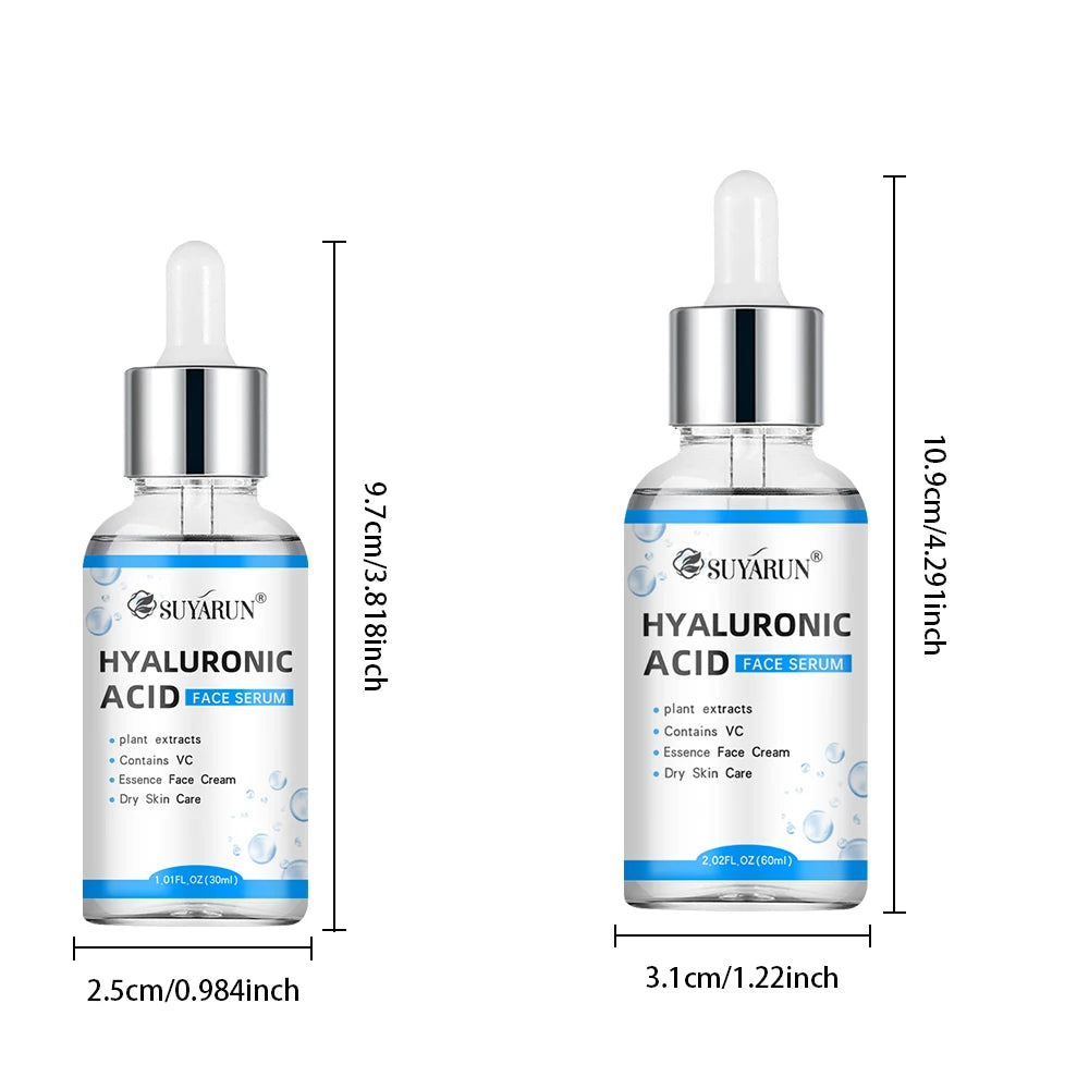 SUYARUN Hyaluronic Acid Serum - 24H Intense Hydration, Anti-Wrinkle & Plumping, Lightweight Face Moisturizer for All Skin Types. Oasis Select