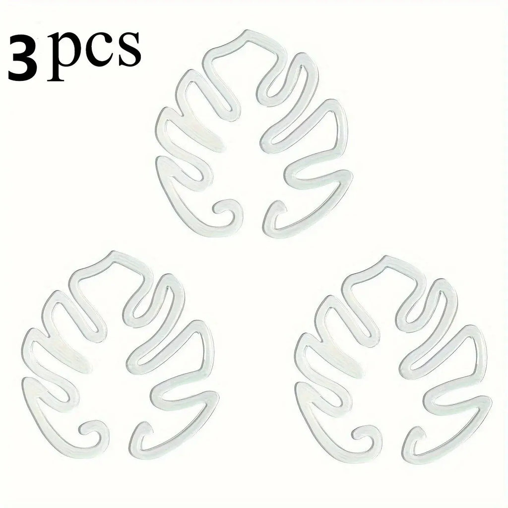 Monstera Shaped Plant Support Easy Installation Decorative Plant Stand Leaf Shape Plants Pole Sturdy Alloy Support Pile Garden Oasis Select 3pcs