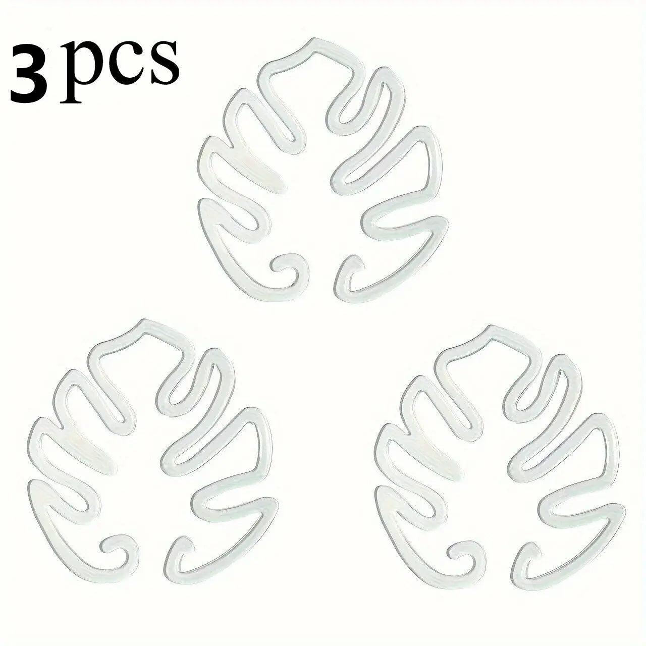 Monstera Shaped Plant Support Easy Installation Decorative Plant Stand Leaf Shape Plants Pole Sturdy Alloy Support Pile Garden Oasis Select 3pcs