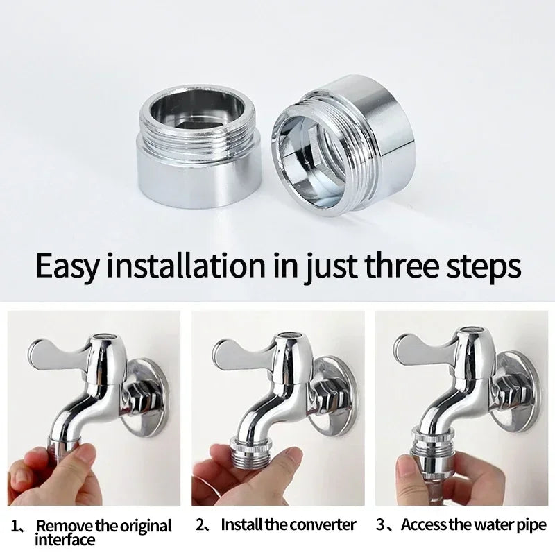 Water Faucet Coupler 1/2 To M16 M18 M20 M22 M24 M28 M32 Thread Connector Conversion Tap Adapter Fitting Bubbler Kitchen Bathroom Oasis Select
