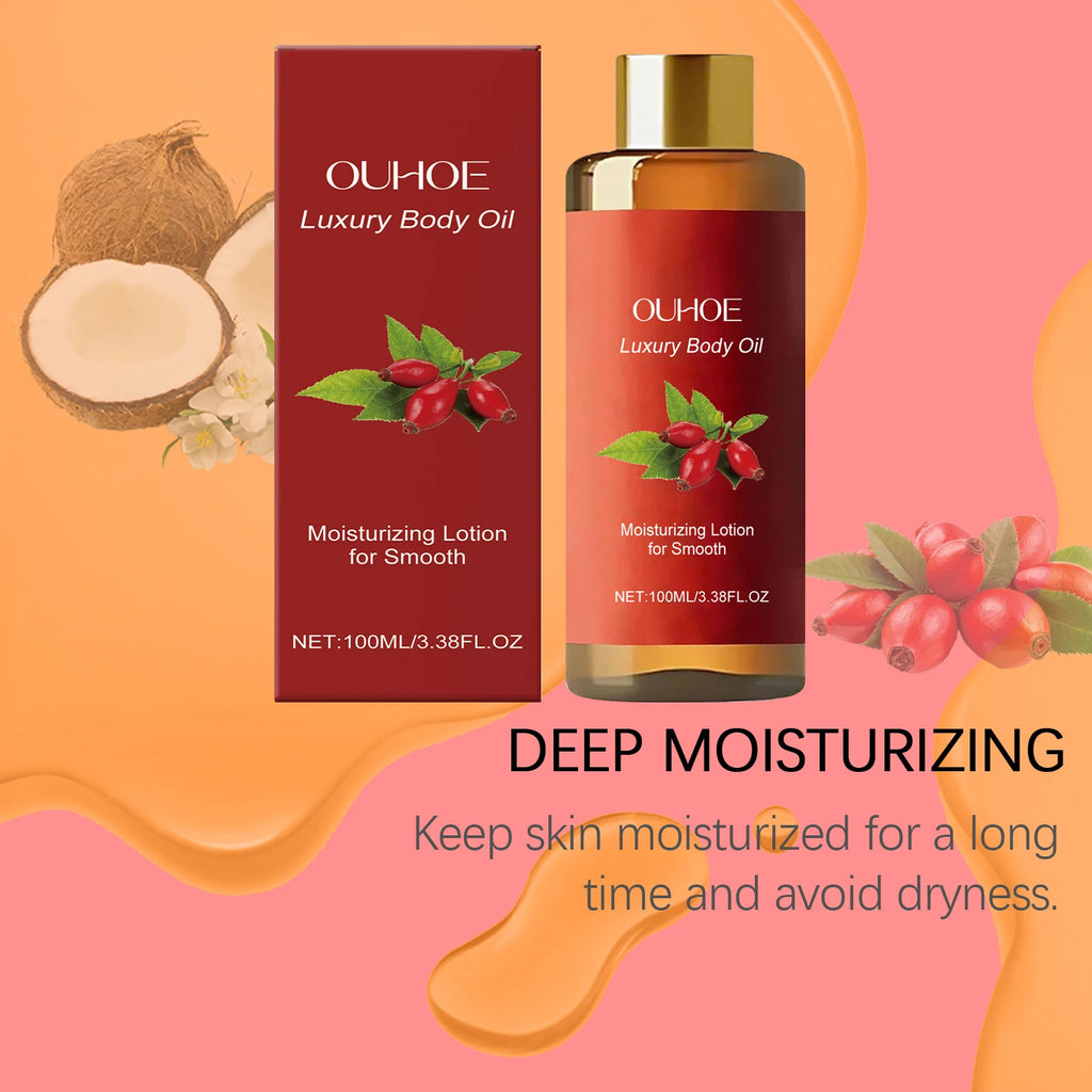 100ML Luxury Body Oil Deep Moisturizing Improve Sagging Enhance Skin Elasticity Fresh Fragrance Massage Firming Body Essence Oil Oasis Select