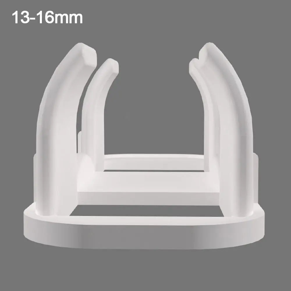 5pcs Plastic Pipe Clamp Hooks Cable Clips Pipe Support Wiring Hose Clamp Self-adhesive Fasteners Drain Pipe Holder Oasis Select 13-16mm