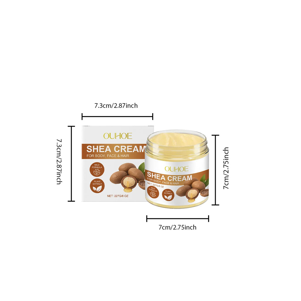 Shea Butter Multi-Purpose Cream – Face, Body & Hair Moisturizer Multi-Purpose Body Cream Oasis Select 227g Boxed