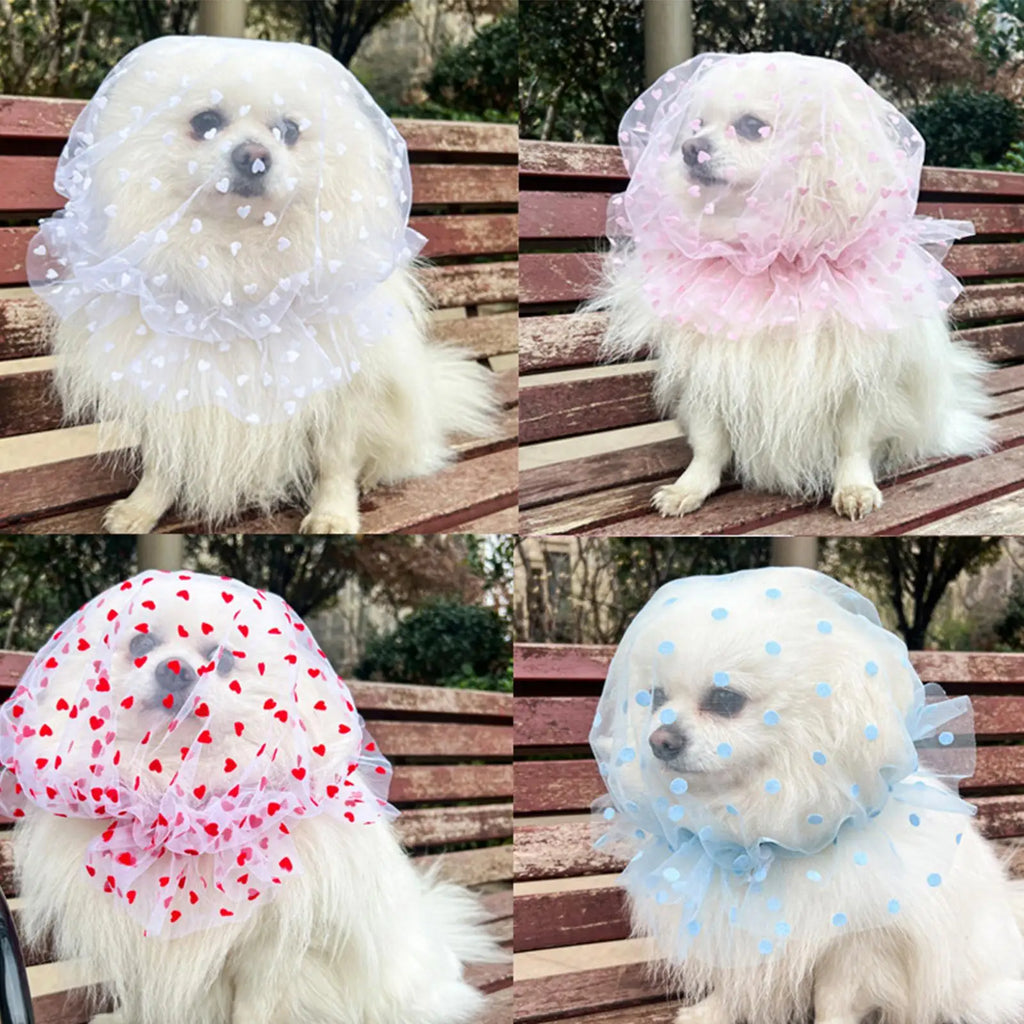 4Pcs Pet Mesh Head Cover For Dogs Anti-Eating Stray Headgear Breathable Portable Outdoor Walking Muzzle Sleeve Pet Accessories Oasis Select