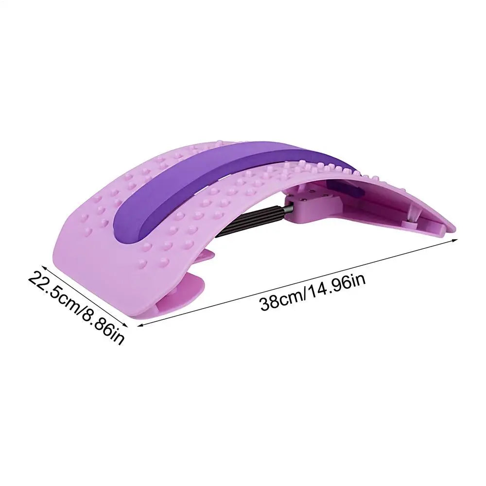 Lumbar Stretcher Waist Support Relieving Board Portable Post-workout Back Stretcher For Yoga Pilates Shoulder Neck Hip Calf Oasis Select Purple China Mainland