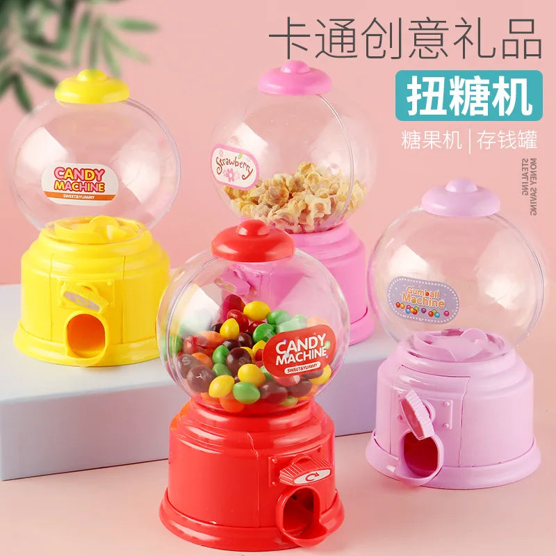 Plastic Candy Machine Cute Candy Dispenser Portable Bank Deposit Box Sweets Machine Nice Gift for Children Home Decor Oasis Select