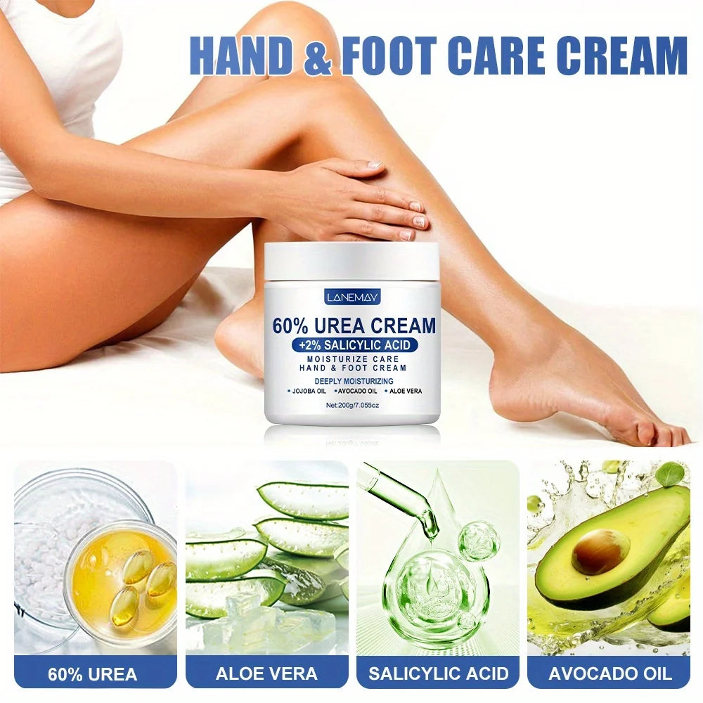 Lanemay 60% Urea Foot & Hand Cream – Glycerin & Salicylic Acid