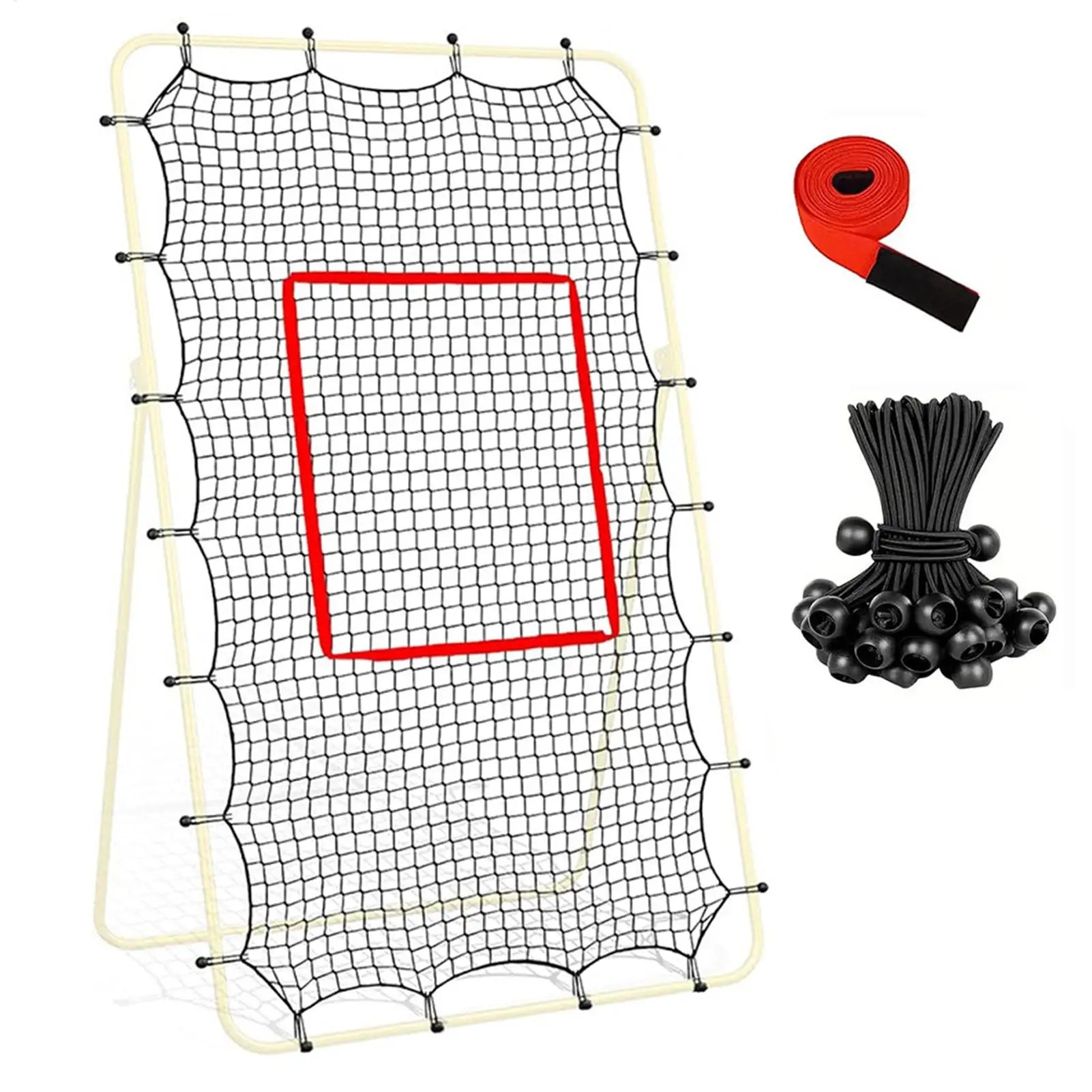 Volleyball Return Net 7x4ft Heavy Duty Training Equipment Sports Rebounder with Elastic Rope & Target for Outdoor Backyard Court Oasis Select