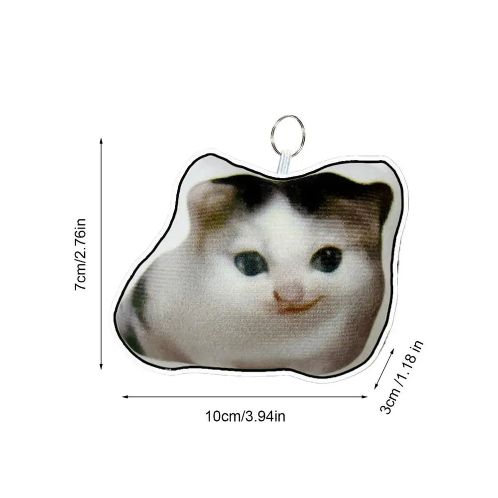 Cat Key Chain Cute Kitten Keychain with Sound Adorable Backpack Keyring Pendant Cat Keychain Pendant doll keychain for Kids Oasis Select A