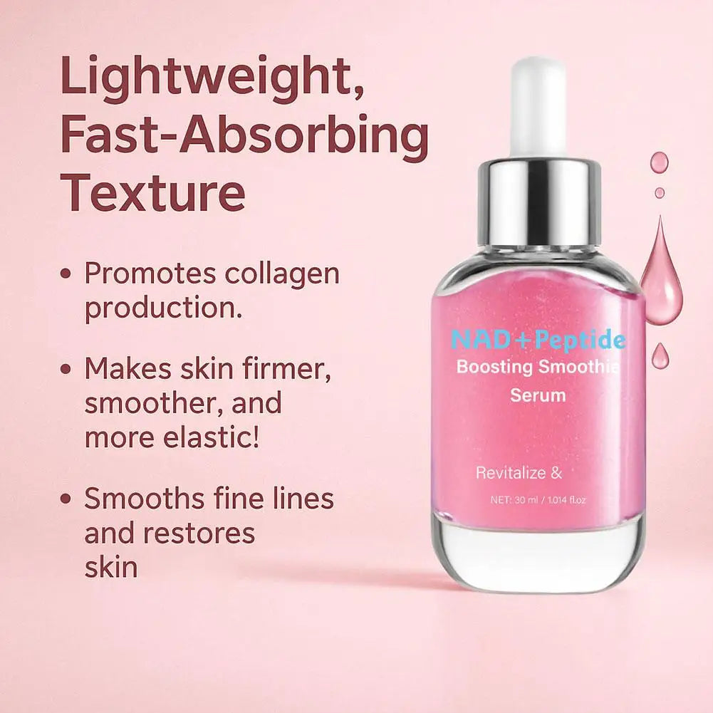 30ml Korean NAD+ Peptide Serum - 5 Ceramides Vegan Collagen, Hydrating Anti-Aging Serum for Revitalized Firm Skin Oasis Select