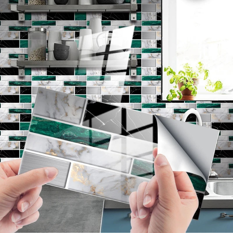 Wall Stickers Home Renovation Crystal Tiles Self-adhesive Flooring