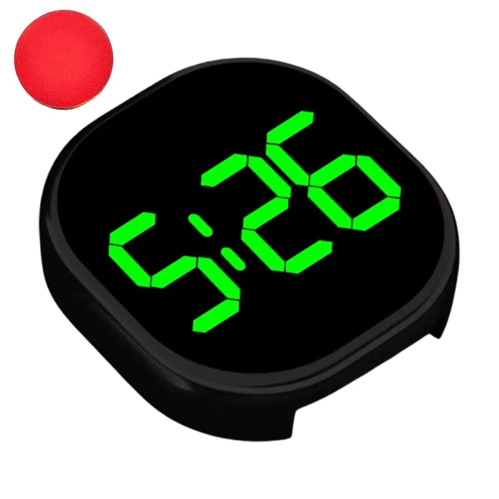 Mini LED Digital Car Clock – Stick-On Luminous Dashboard Clock
