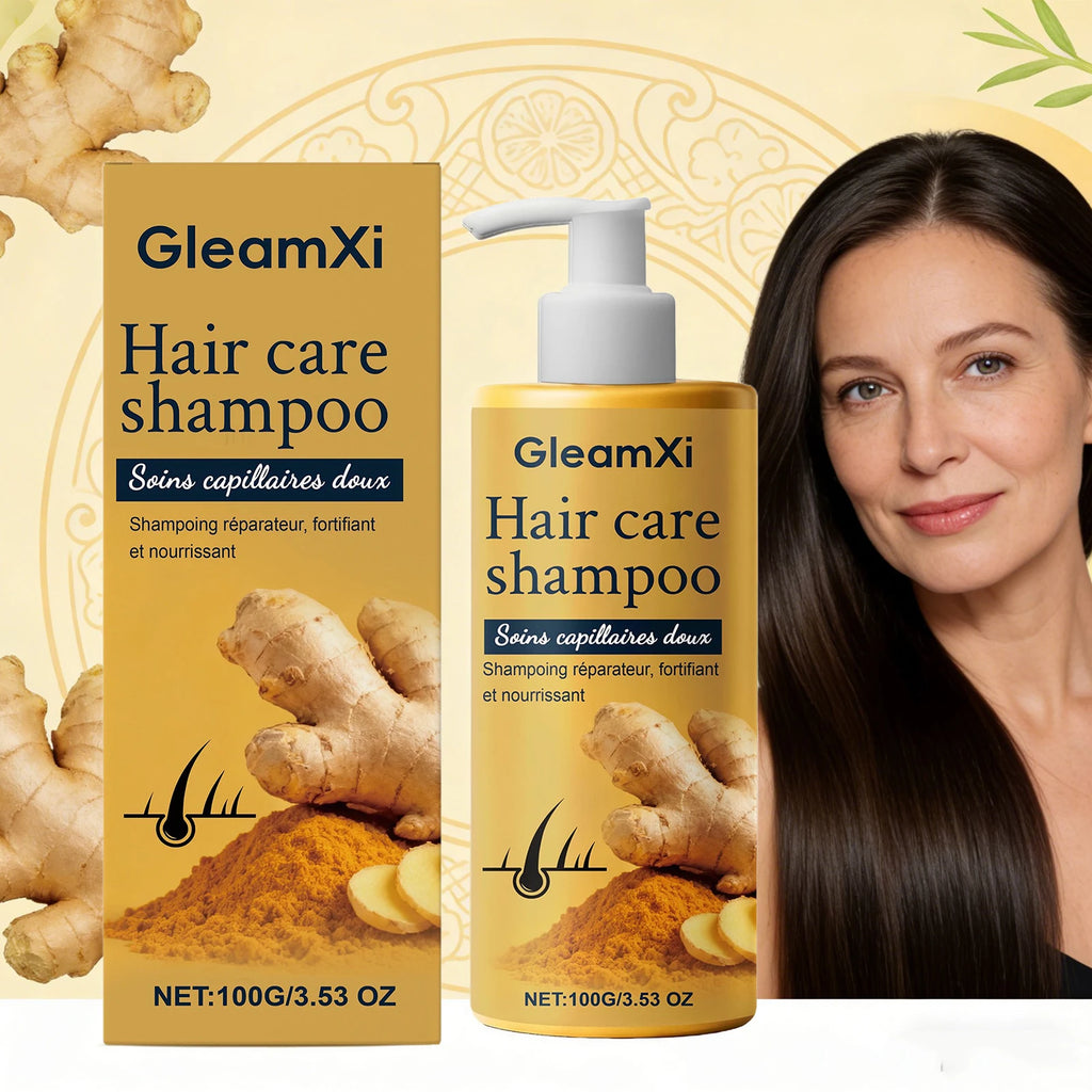 Gleamxi Ginger Shampoo – Oil Control, Dandruff & Hair Growth