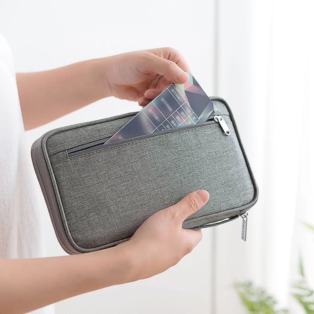 Waterproof Passport Holder & Travel Document Organizer Bag