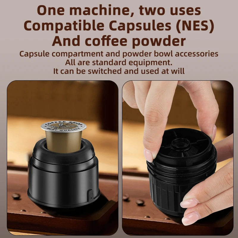 Portable USB Rechargeable Coffee Grinder & Brewing Machine