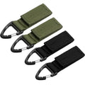 2/4Pcs Tactical Hanging Key Hook Clip Clamp Buckle Nylon Webbing Molle Belt Carabiner Outdoor Strap Climbing Accessories Oasis Select mixed 4pcs