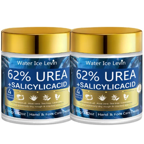 Urea & Salicylic Acid Hand & Foot Cream - Natural Formula, Moisturizing for Extremely Dry Rough Skin Oasis Select Blue 100g