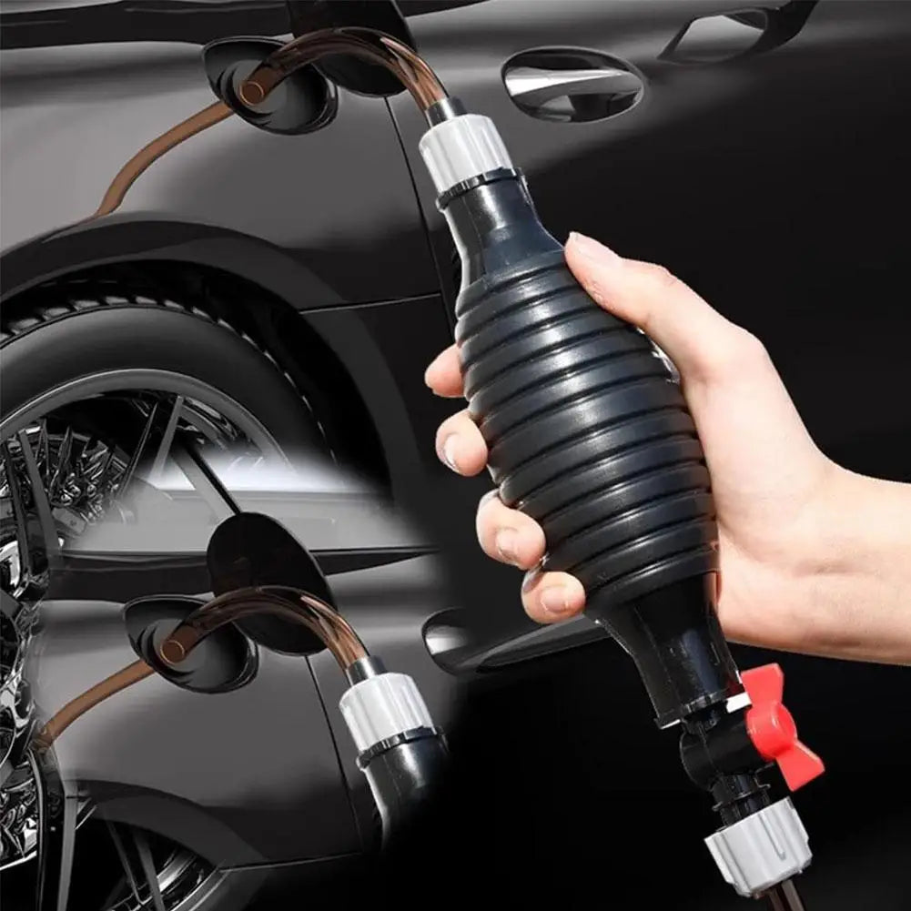 Car Motorcycle Manual Fuel Pump Oil Gasoline Petrol Diesel Liquid Transfer Tool Set with Hose Hand Water Suction Pump 1.5/1/2M Oasis Select