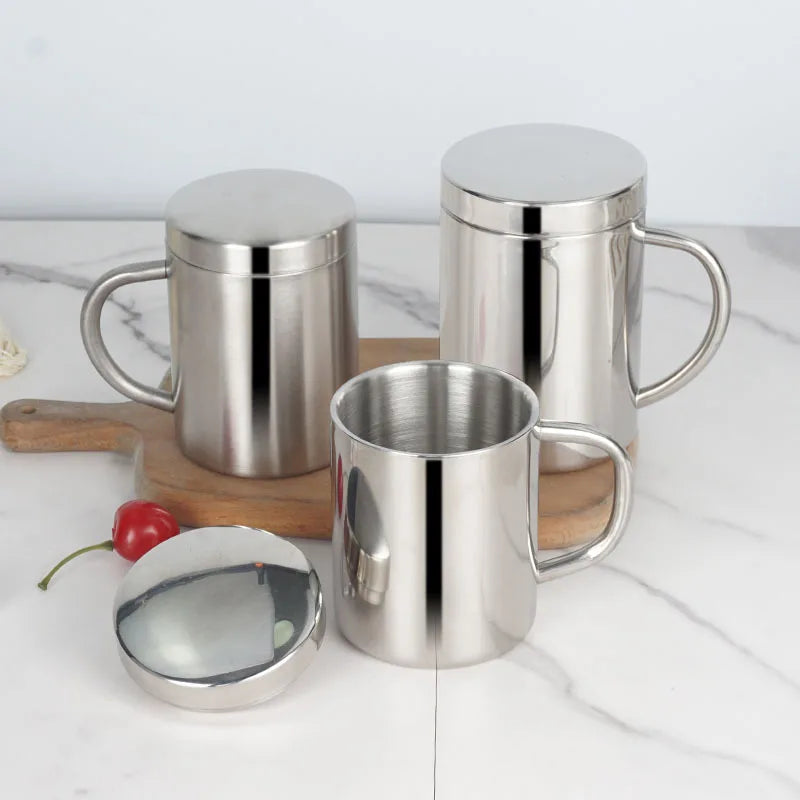 Double Wall Stainless Steel Travel Mug with Lid – 210–400ml Insulated Travel Mug Oasis Select