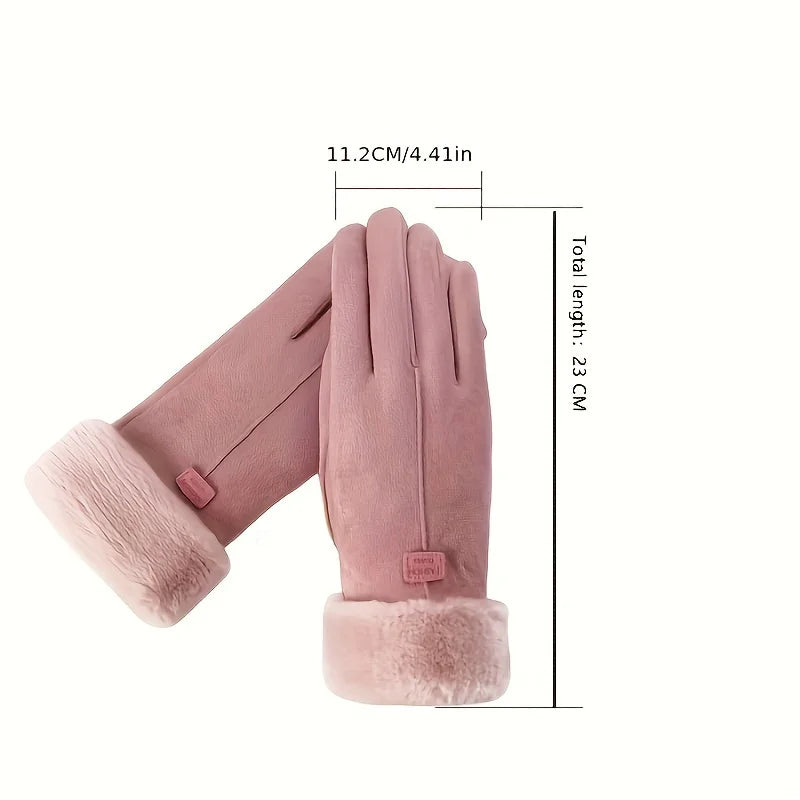 Women's Winter Warm Touchscreen Gloves Plush Lined Thick Outdoor Leisure Protection Oasis Select
