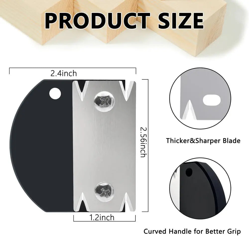 Trimmer Wood Chamfering Fillet Scraper Board Deburring Tool Trimming knife Woodworking Edge Corner Planer Specialty Edge Banding Oasis Select black