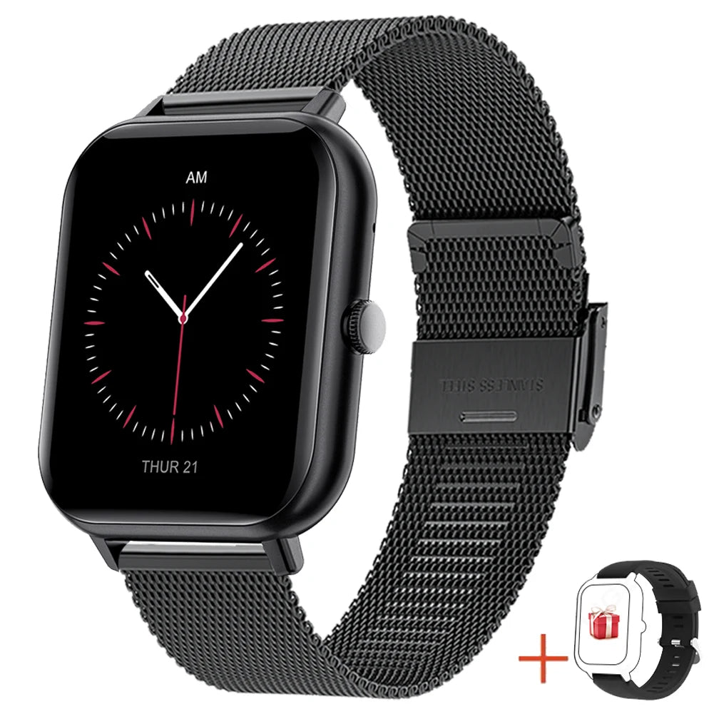 Smartwatch 1.83" Touch Screen – Calls, 100+ Sports & Heart Rate