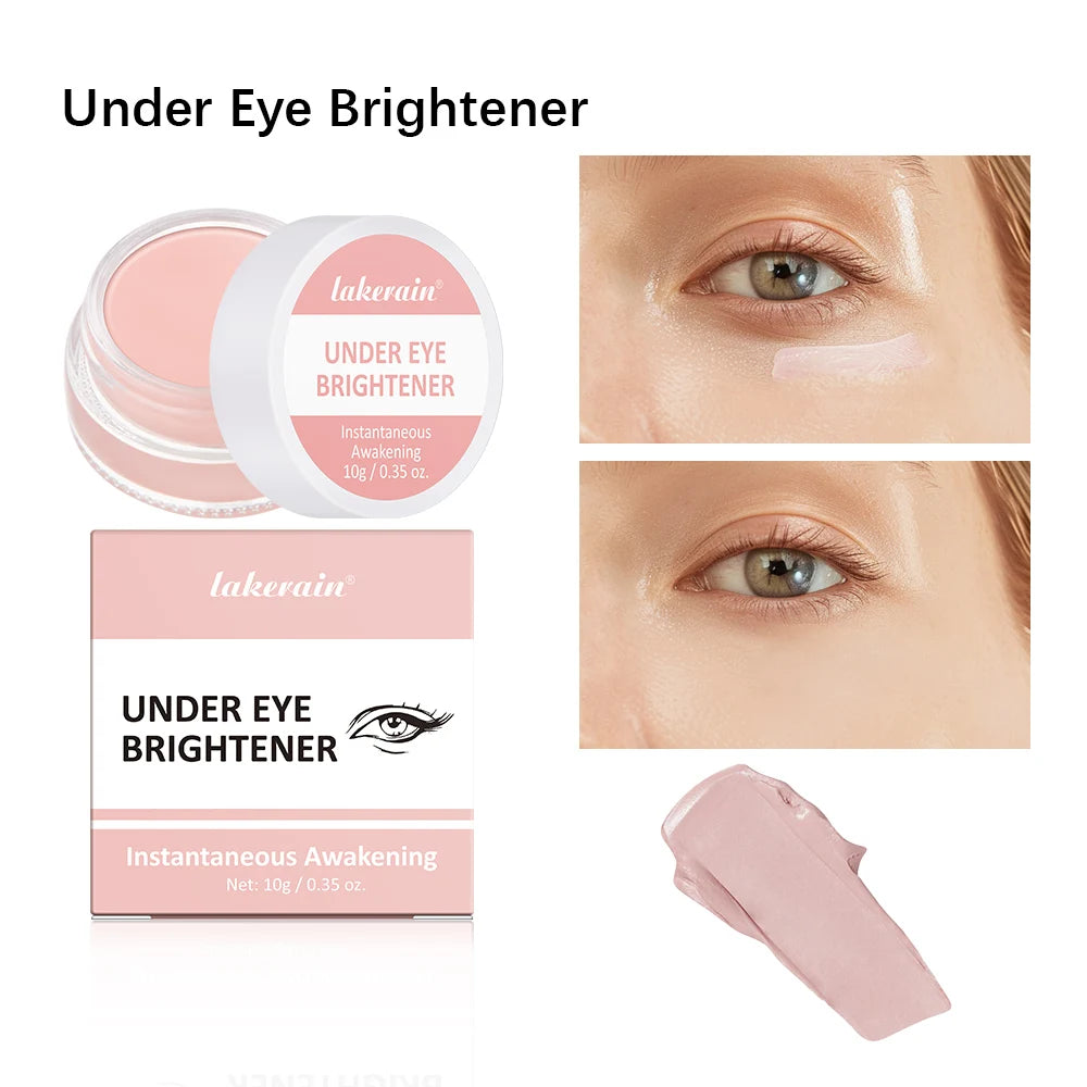 Lakerain Under Eye Brightener Hydrating Concealer Cream Medium Correction for All Skin Types Conceal and Brighten Dark Circles Oasis Select 1pc