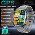GPS Smart Watch 1.96" AMOLED Bluetooth Call 5ATM Compass