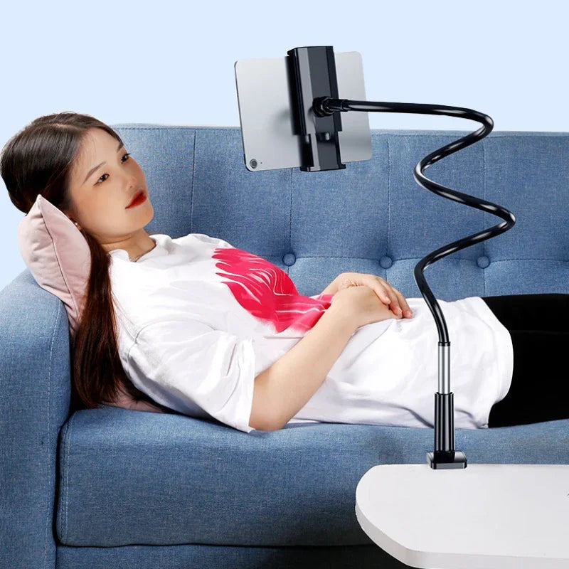 Lazy Bedside Desktop Live Foldable 70cm Mobile Phone Tablet Clip Stand Headrest Holder For iPad Samsung Tabs Xiaomi ASUS Oasis Select
