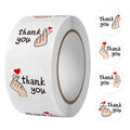 500pcs/Roll 1 Inch Red Heart Shaped Thank You Stickers, For Gift Packaging, Envelope Sealing, Small Business Office Supplies, Oasis Select 500pcs