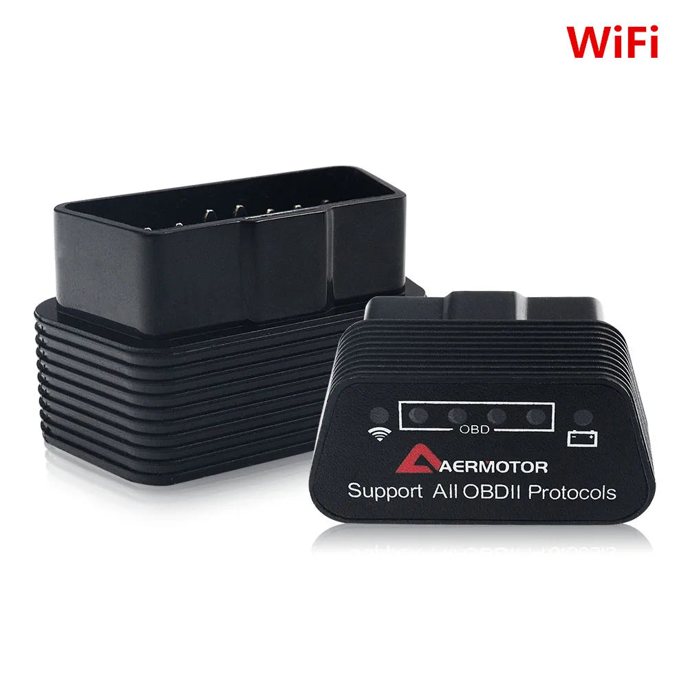 Aermotor ELM327 V1.5 OBD2 Scanner Bluetooth 4.0 WiFi iOS Android OBD2 Diagnostic Scanner Oasis Select ELM327 WIFI V1.5
