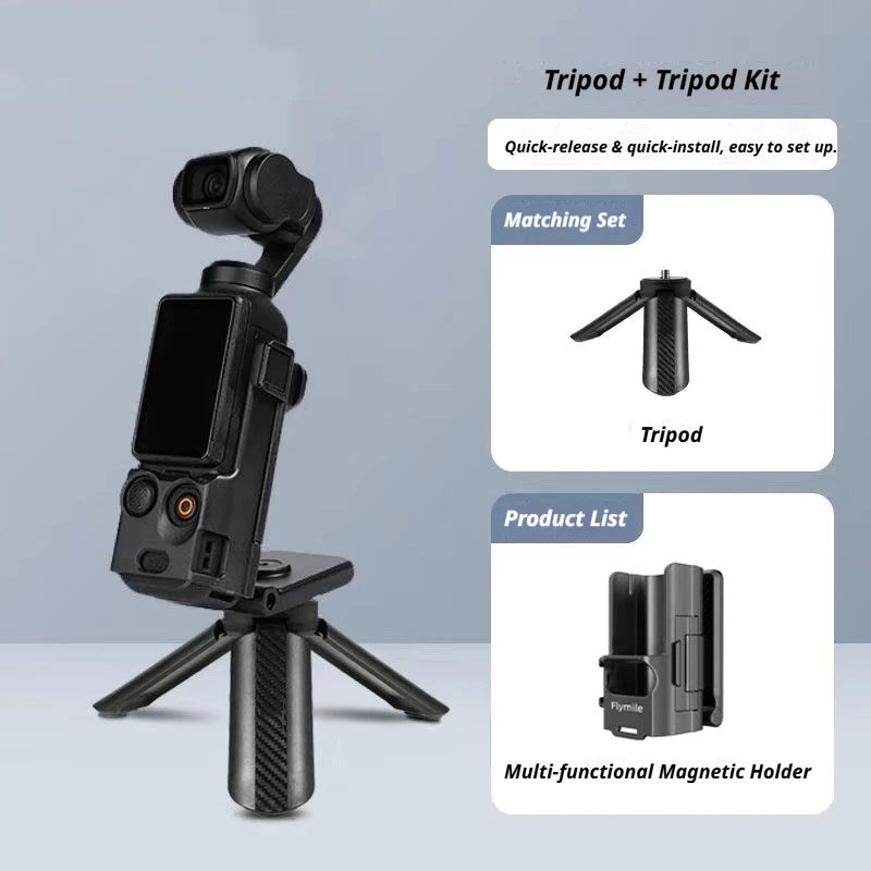 Flymile Magnetic Mount for DJI Osmo Pocket 3 | Vlog & Cycling