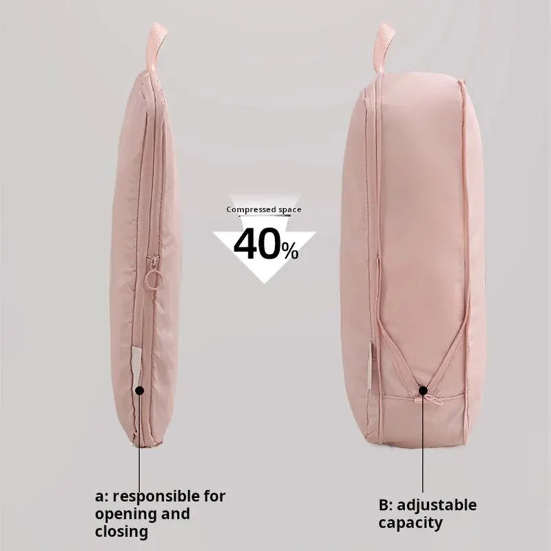 Vacuum Compression Storage Bags, Space Saver Bags for Clothes-Waterproof Travel Organizer,Portable for Moving & Seasonal Storage Oasis Select