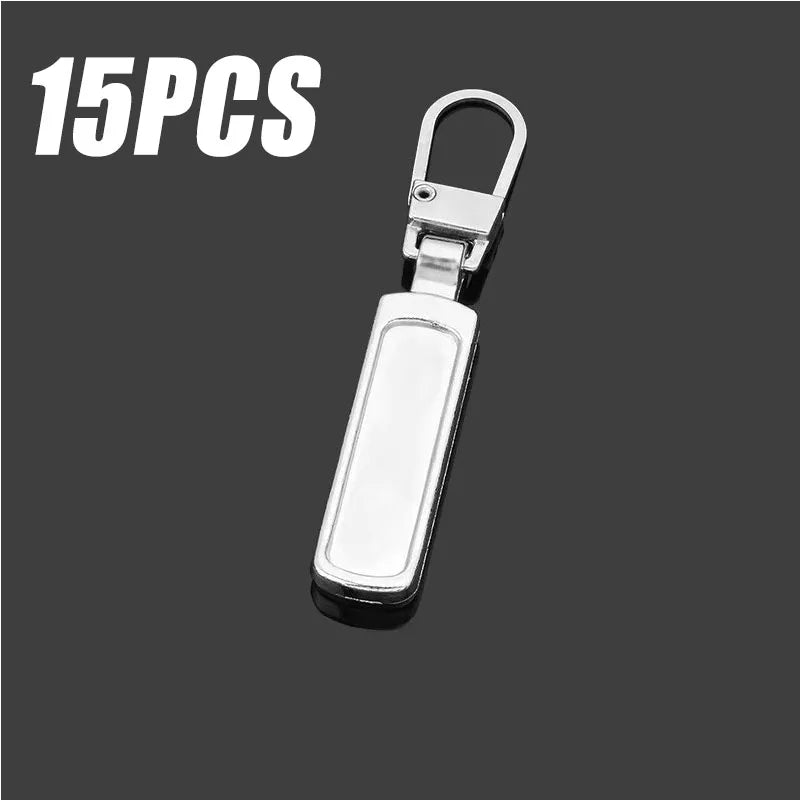 5 Detachable Metal Zipper Pullers Sliders Head Zippers Repair Kits